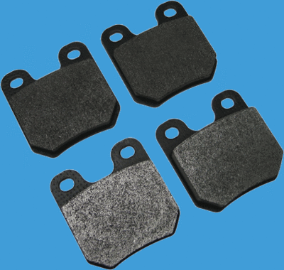 Front quick change carbon metallic brake pads