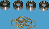 NHBB stainless steel lined spherical bearing kit for Koni