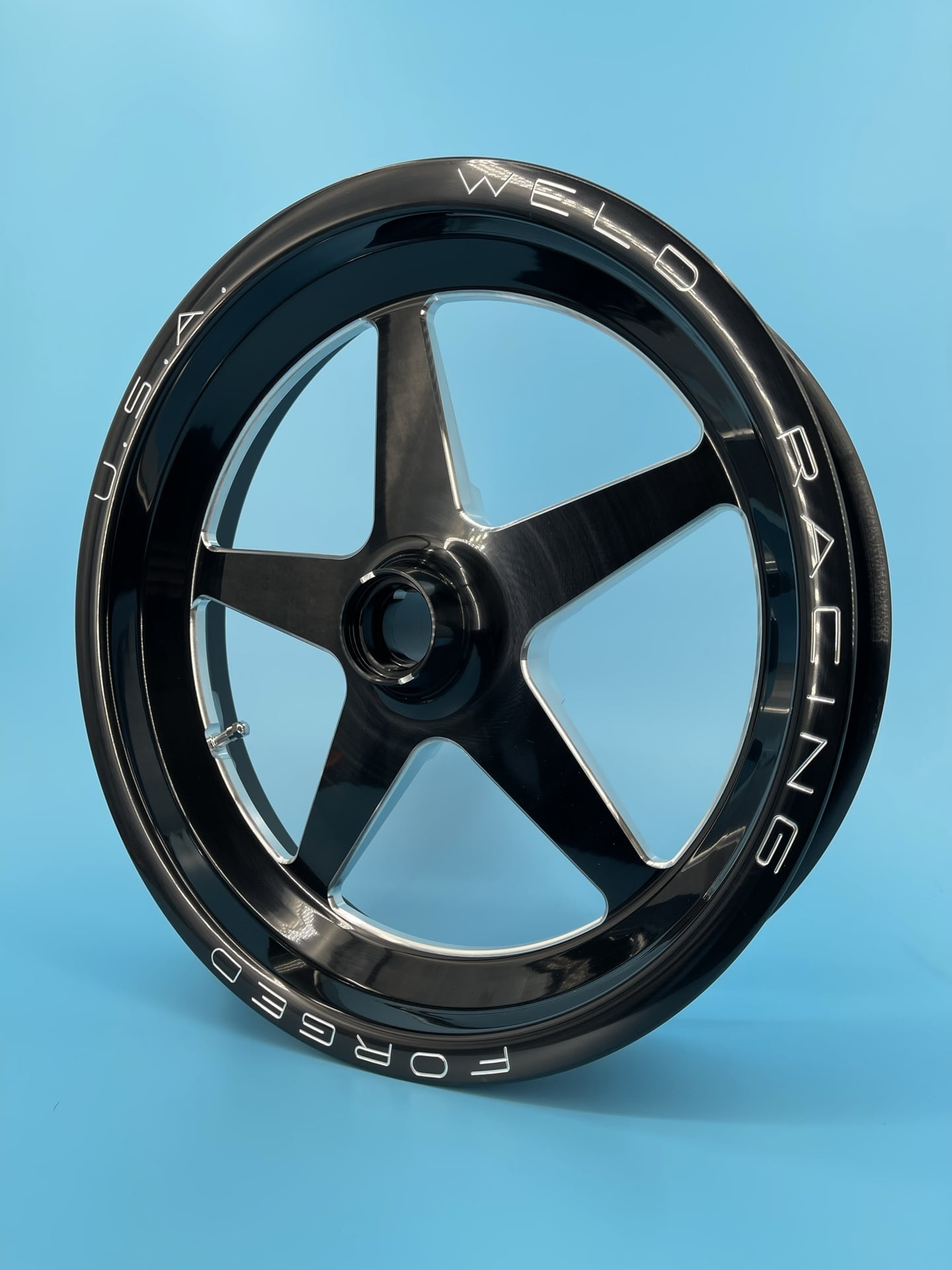 Weld Racing AlumaStar 15x3.5 Anglia Spindle Mount " Black